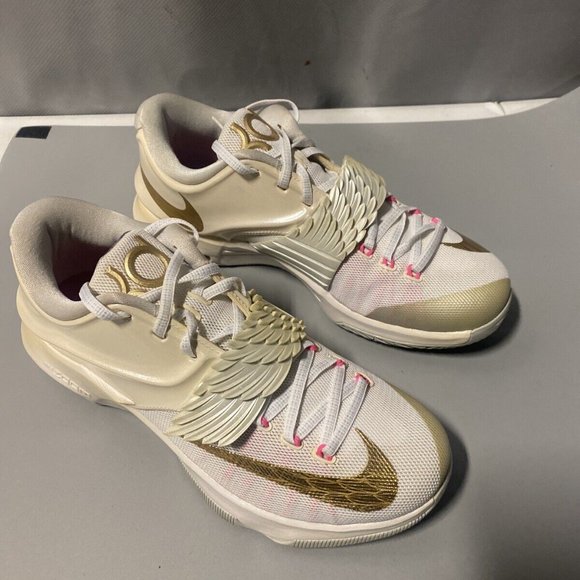 Size 9 - Nike KD 7 Premium Aunt Pearl 2015 706858-176 Damaged Box / Pre-Owned